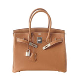 Hermes Birkin 30 Bag Gold