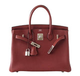 Hermes Birkin 30 Rouge H Togo Bag