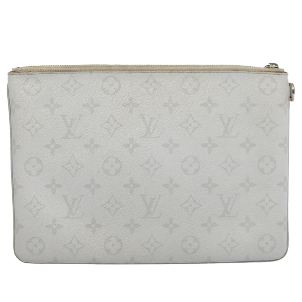 Louis Vuitton Pochette Zippée  Canvas Clutch Bag