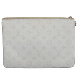 Louis Vuitton Pochette Zippée  Canvas Clutch Bag