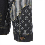 Louis Vuitton x NIGO 22SS Cotton Denim Jacket 48 Mens Black RM221M Monogram tagged