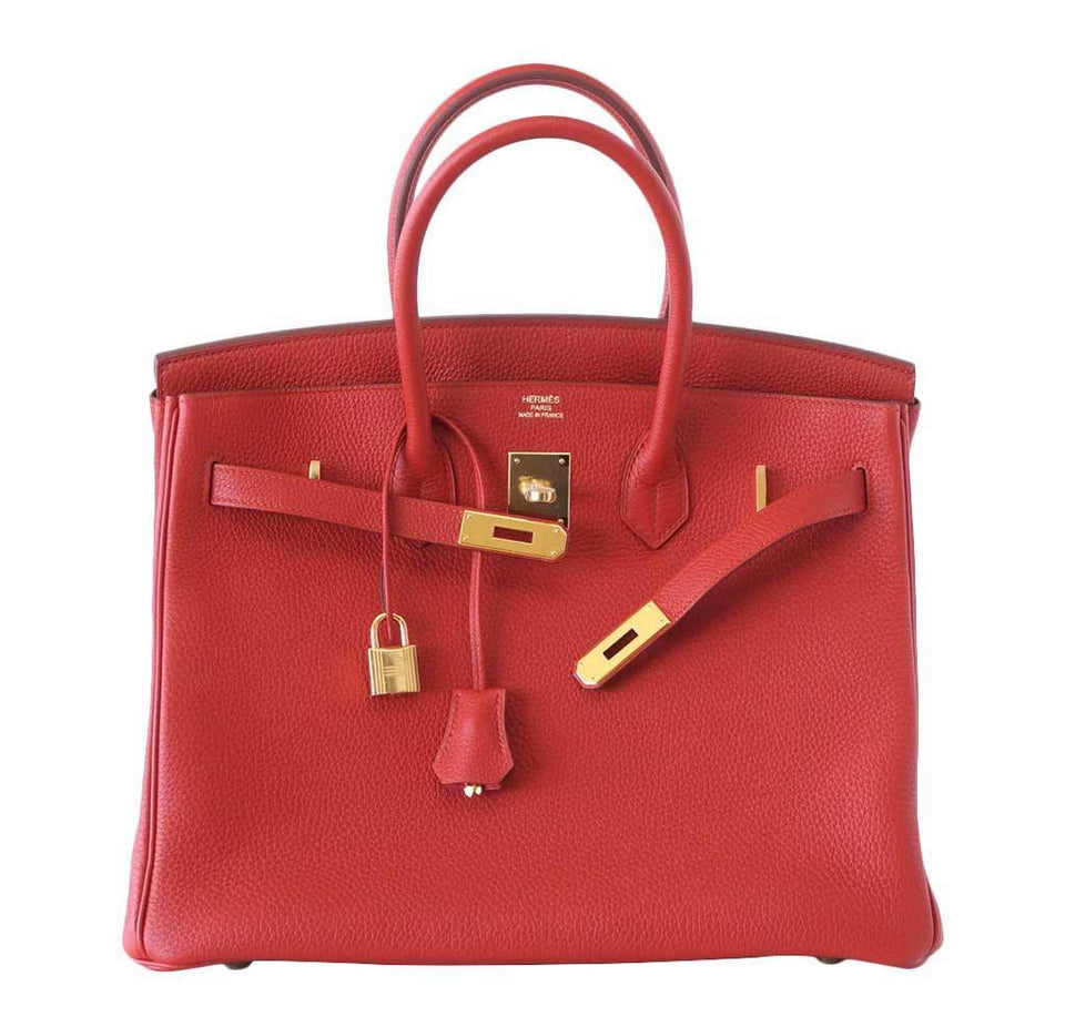 Hermes Birkin 25 Vermillion Bag