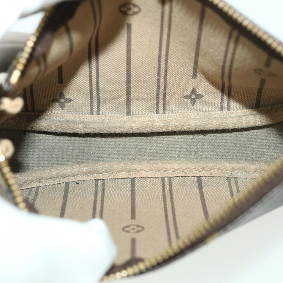Louis Vuitton Mini Pochette Accessoires  Canvas Clutch Bag