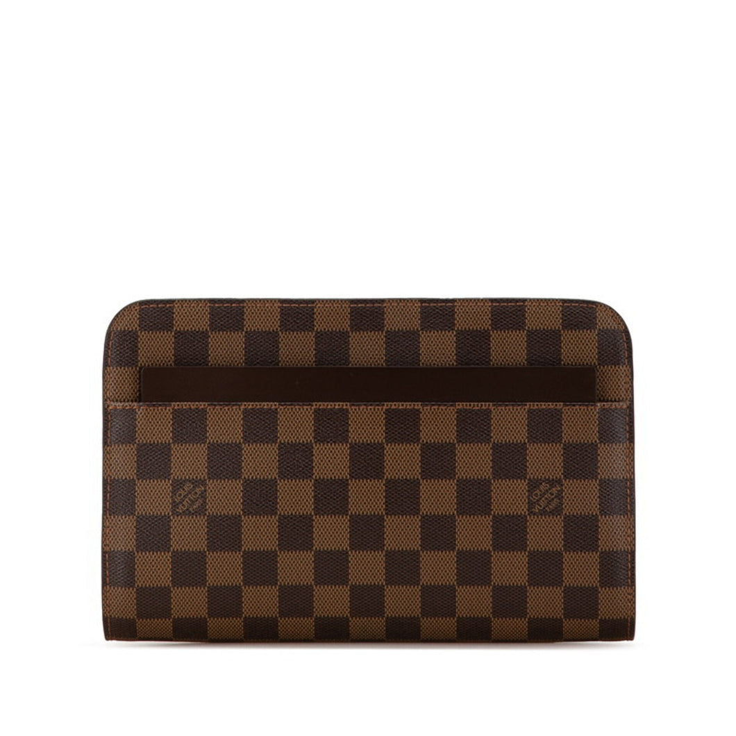 Louis Vuitton Saint Louis  Canvas Clutch Bag