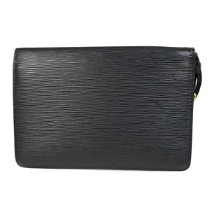 Louis Vuitton Sellier Drangonne  Leather Clutch Bag
