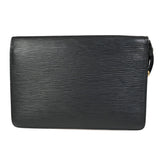 Louis Vuitton Sellier Drangonne  Leather Clutch Bag