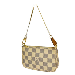 Louis Vuitton Mini Pochette Accessoires  Canvas Clutch Bag