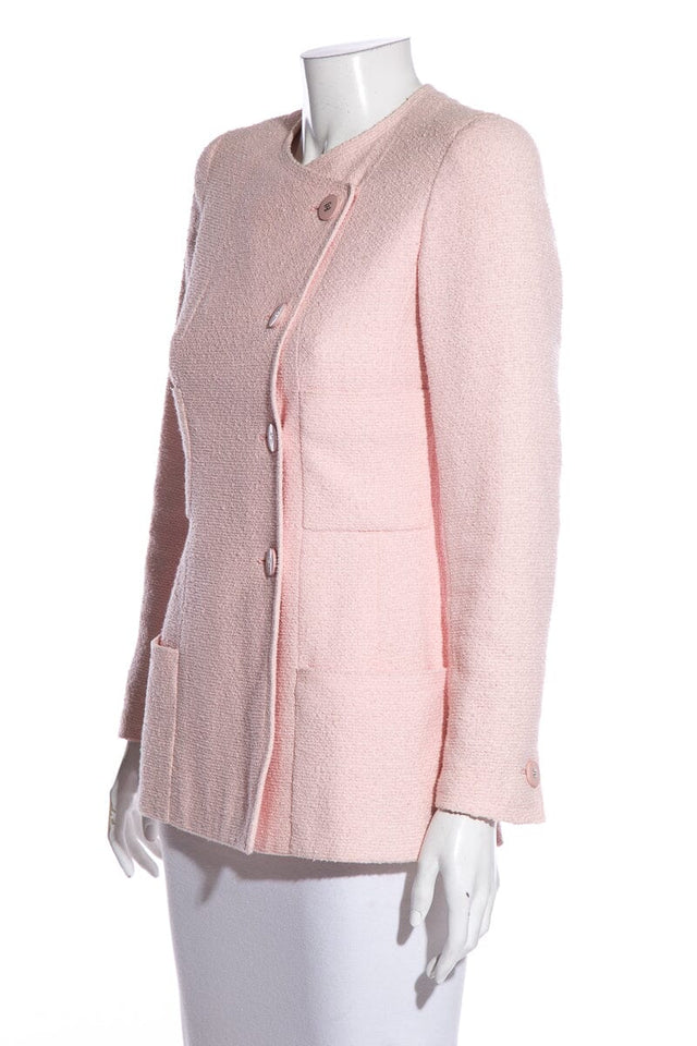 Chanel Pink Tweed Jacket SZ 36