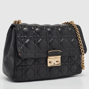 Dior Black Cannage Leather Miss Dior Shoulder Bag