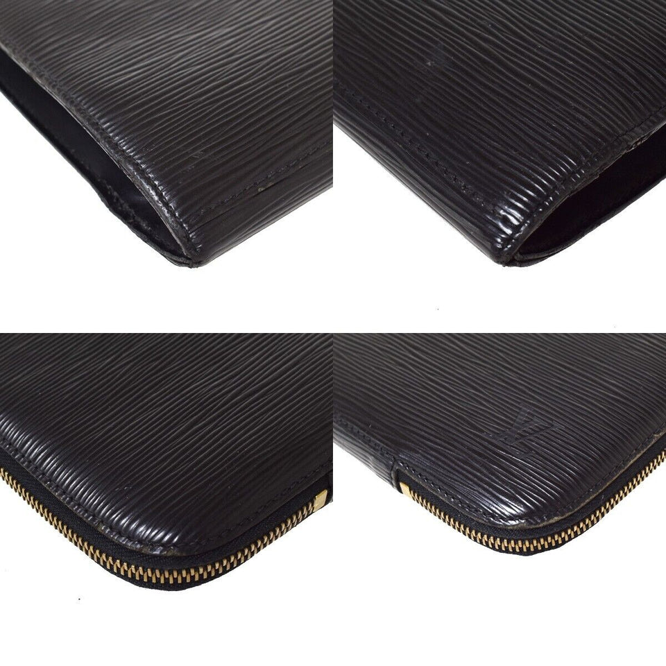 Louis Vuitton Pochette Jour Gm  Leather Clutch Bag