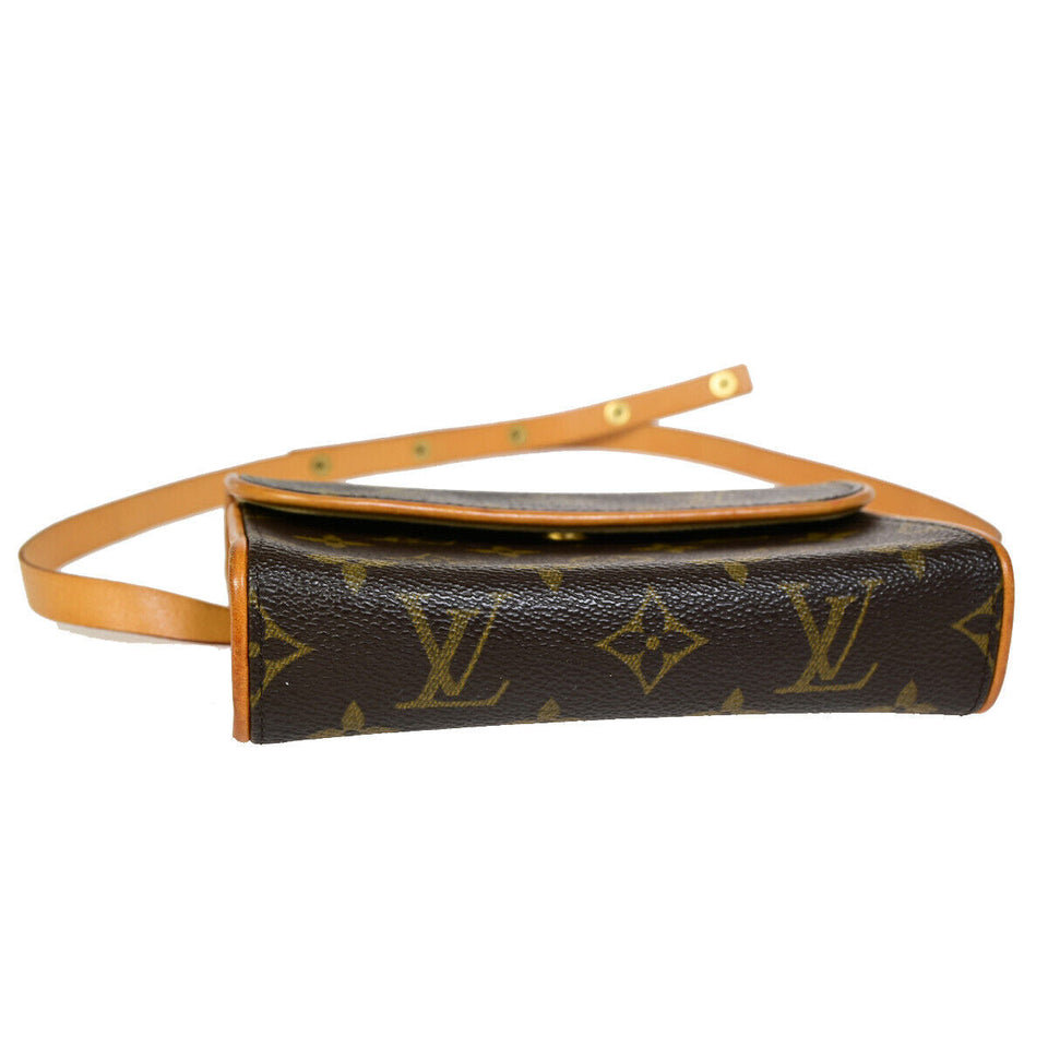 Louis Vuitton Pochette Florentine  Canvas Clutch Bag