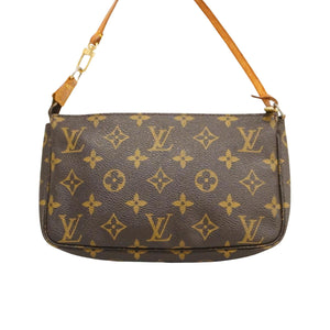Louis Vuitton Pochette Accessoire  Canvas Clutch Bag