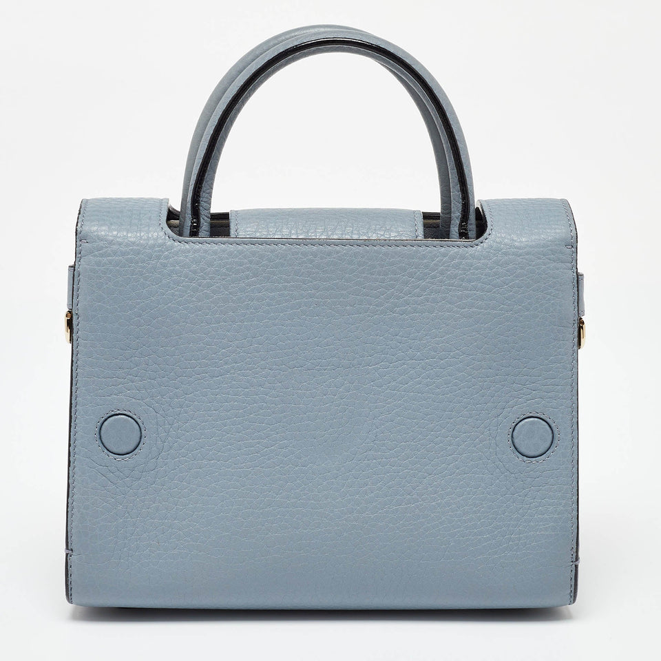 Dior Blue Leather Mini Diorever Tote