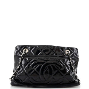 CHANEL Timeless CC Shopping Tote Quilted Patent Medium