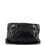 CHANEL Timeless CC Shopping Tote Quilted Patent Medium