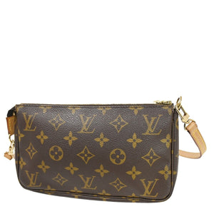Louis Vuitton Pochette Accessoires  Canvas Clutch Bag
