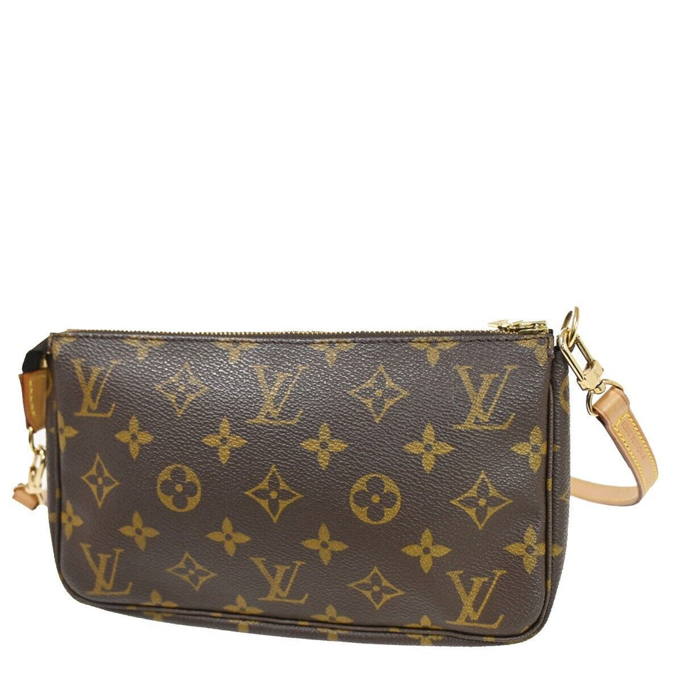 Louis Vuitton Pochette Accessoires  Canvas Clutch Bag
