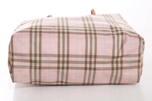 Burberry Pink Nova Plaid Tote