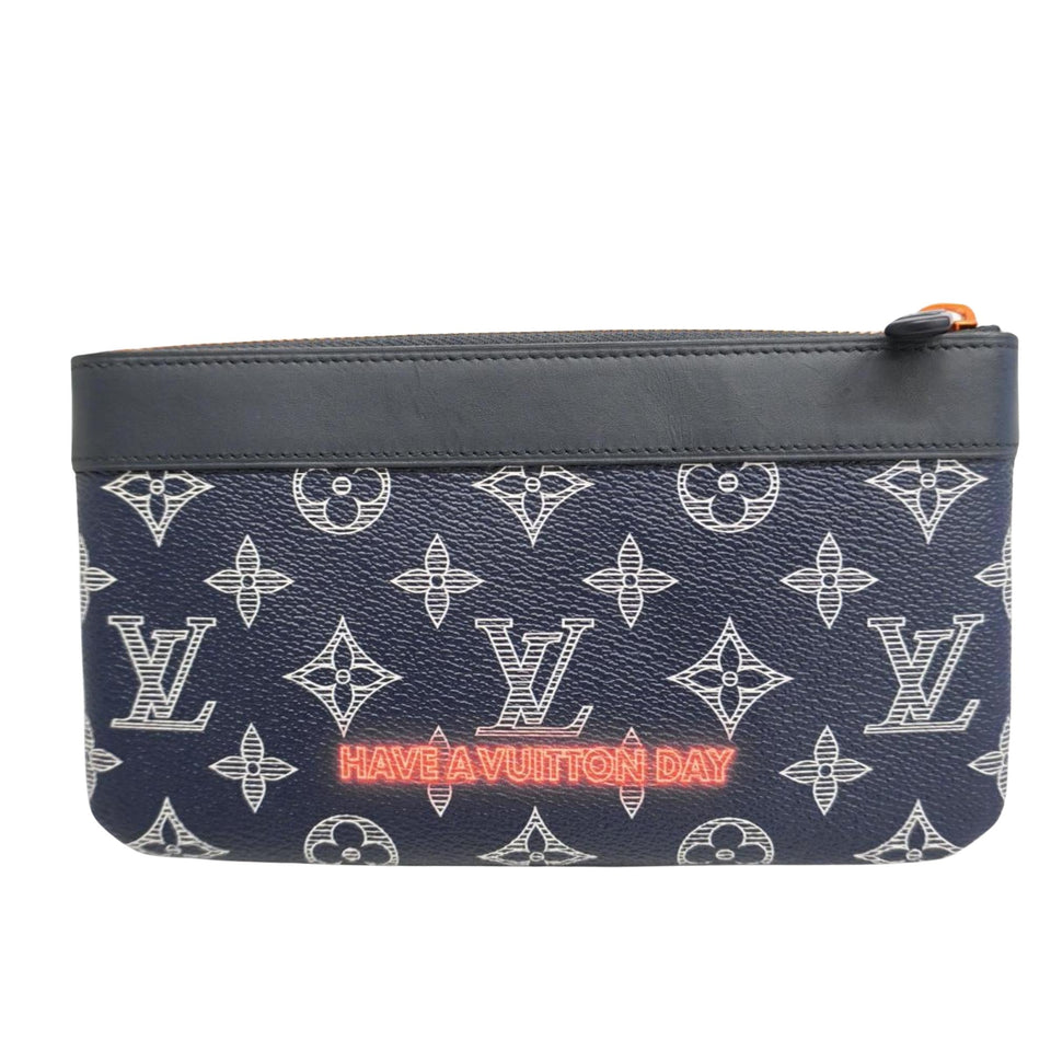 Louis Vuitton Apollo Pochette  Canvas Clutch Bag