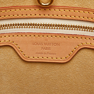 Louis Vuitton Damière Azur Hamsteed PM Handbag N51207 White PVC Leather Lady Louis Vuitton