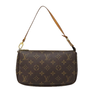 Louis Vuitton Pochette Accessoire  Canvas Clutch Bag