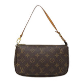 Louis Vuitton Pochette Accessoire  Canvas Clutch Bag