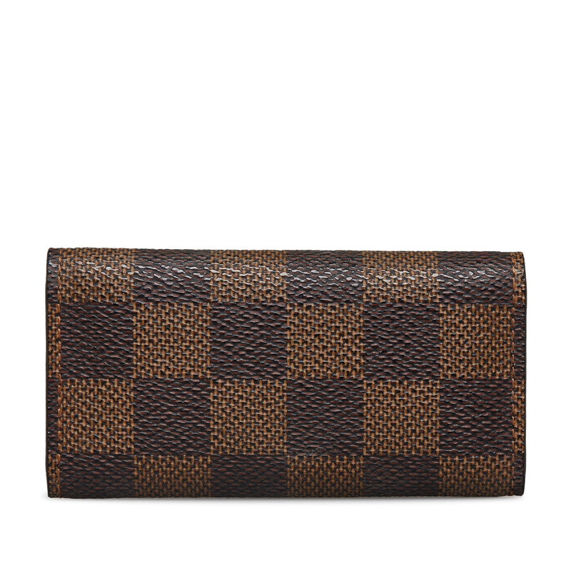 Louis Vuitton Damiere Multicle 4 Keycase N62631 Brown PVC Leather  Louis Vuitton