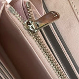 Dior Cannage Quilted Lady Dior Wallet in Pastel Pink Lambskin Leather