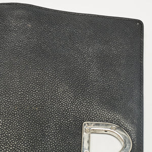 Dior Black Leather Medium Diorama Flap Shoulder Bag