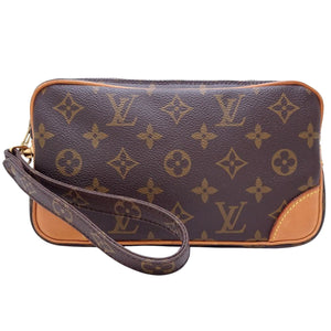 Louis Vuitton Marly Dragonne  Canvas Clutch Bag