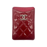 Chanel Red Patent Leather Card Holder