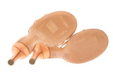 Chanel Peach Shimmer & Shell Detail Heels  SZ 39.5