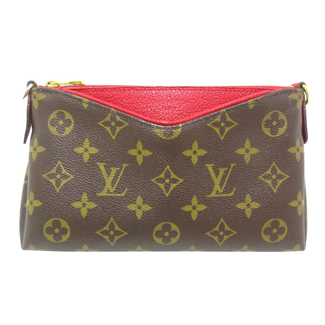 Louis Vuitton Pallas  Canvas Clutch Bag