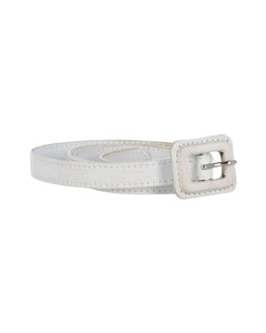 Dior Belt in White Leather