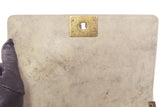 Chanel Taupe Medium Quilted Boy Flap Bag Antique Gold Hardware
