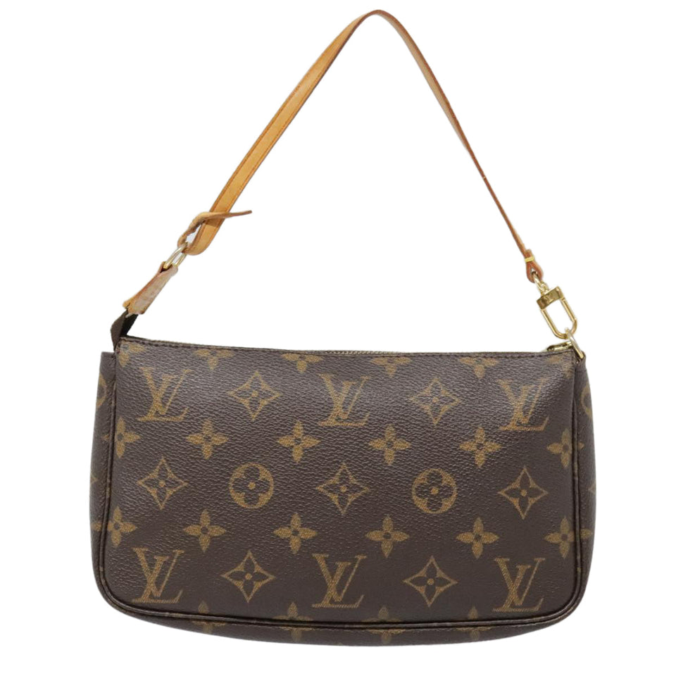 Louis Vuitton Pochette Accessoire  Canvas Clutch Bag