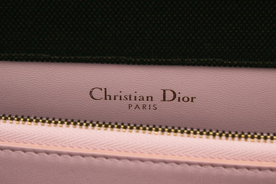 Diorama Green & Pink Velvet Oblique Handbag