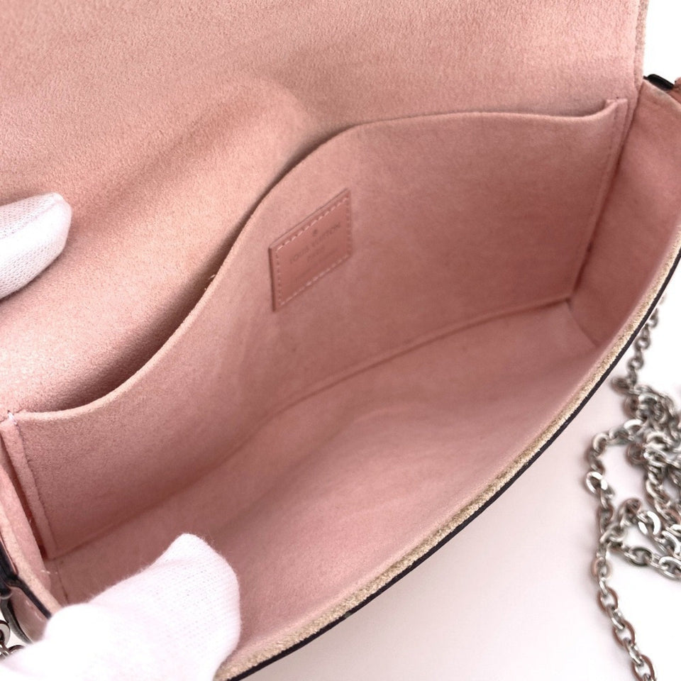Louis Vuitton Felicie  Leather Clutch Bag