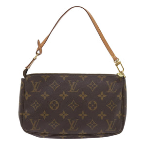 Louis Vuitton Pochette Accessoire  Canvas Clutch Bag