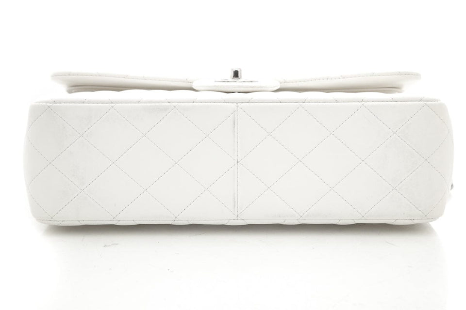 Chanel Jumbo Classic Double Flap Creme Quilted Calfskin Shoulder Bag