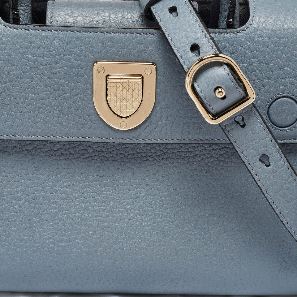 Dior Blue Leather Mini Diorever Tote