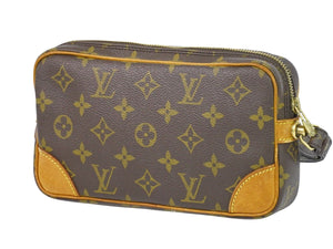 Louis Vuitton Marly Dragonne  Canvas Clutch Bag