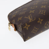 Louis Vuitton Cosmetic Pouch  Canvas Clutch Bag