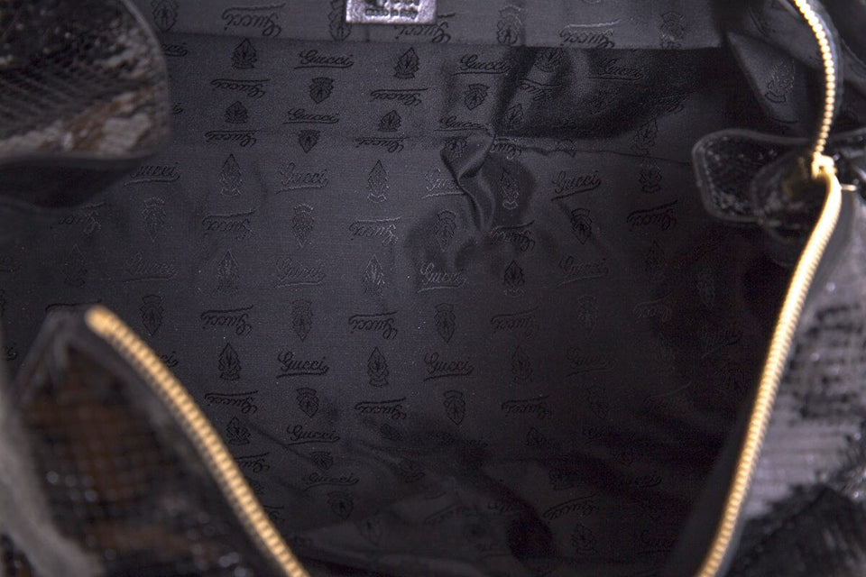 Gucci Hysteria Black Snakeskin Handbag