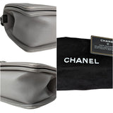 Chanel bag Gray Quilted Calfskin Medium Boy Bag