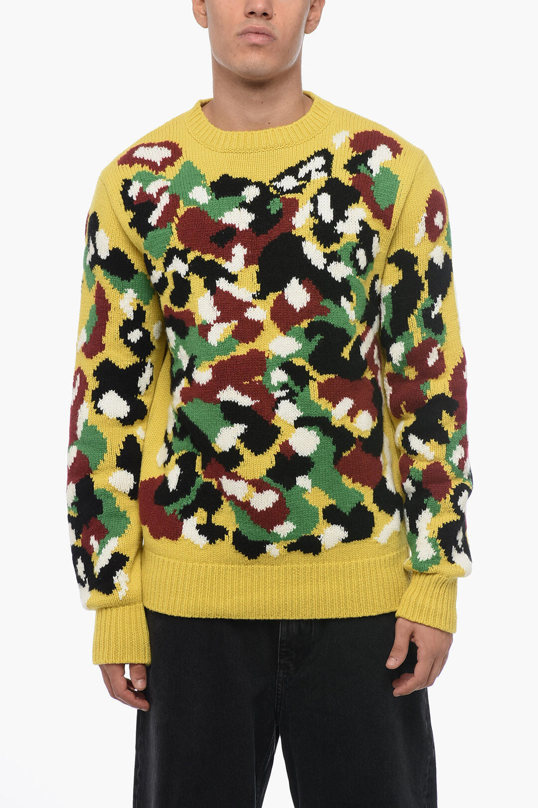 Dior PETER DOIG Camouflage Patterned Cashmere Pullover