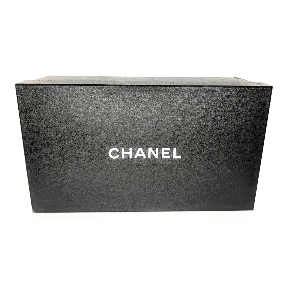 Chanel Interlocking CC Logo Fur Slide Mules 35.5