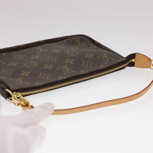 Louis Vuitton Pochette Accessoires  Canvas Clutch Bag