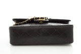 Chanel Vintage 1994-1996 Classic Double Flap Black Handbag