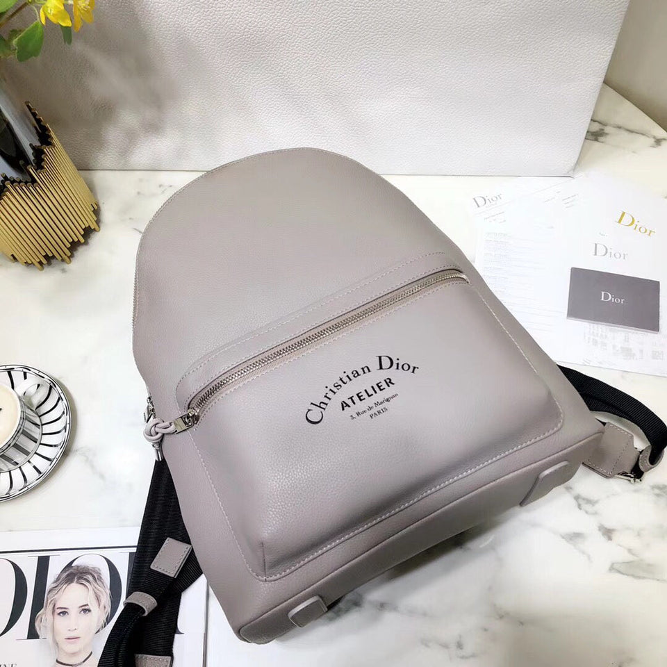 Dior Rider Rucksack Backpack In Beige Calfskin